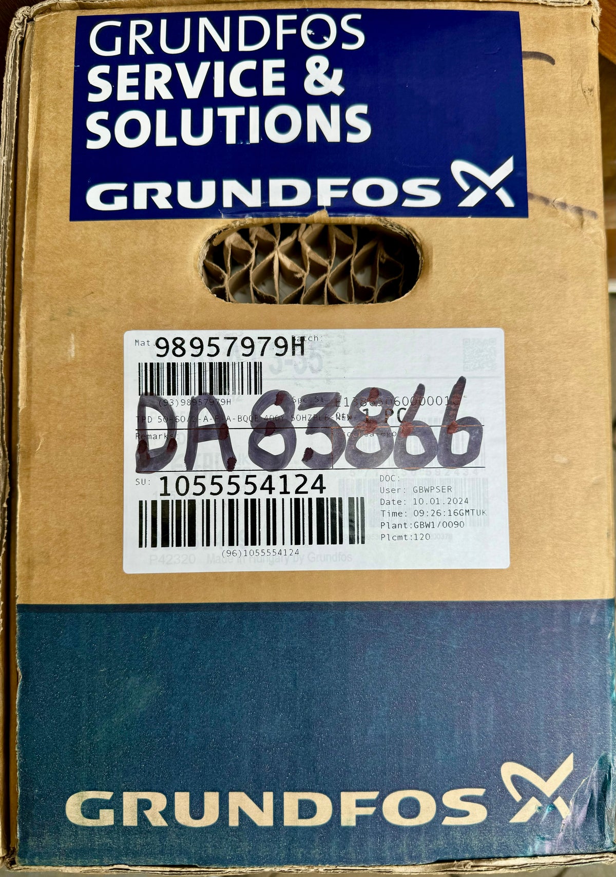Grundfos TPD 50-60/2 A-F-A-BQQE-DW1 circulator Pump Replacement Head 98957979 415v #4210