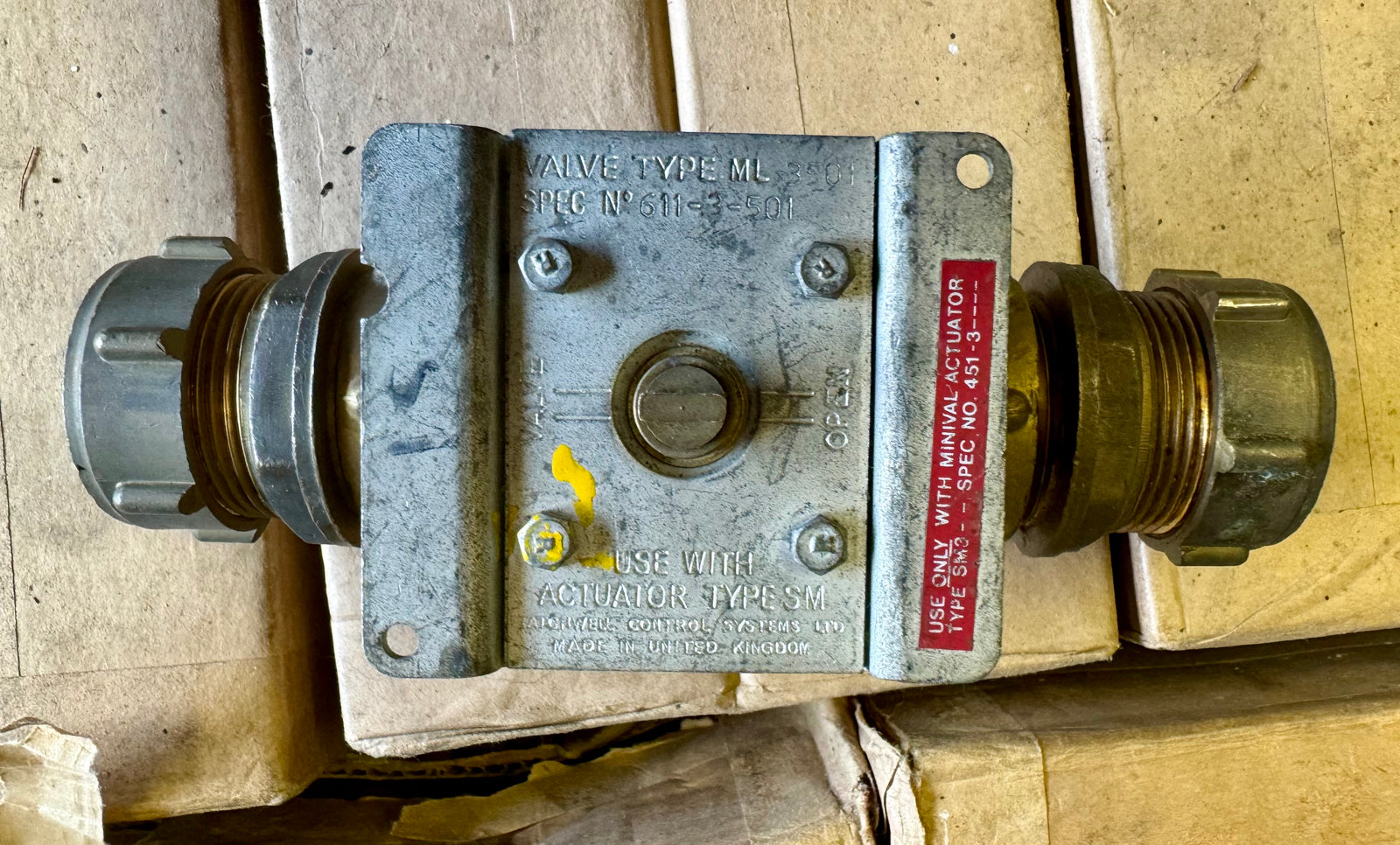 Satchwell  Sunvic ML 3501 1" BSP MINIVAL valve 611 3 501 Brass #4302