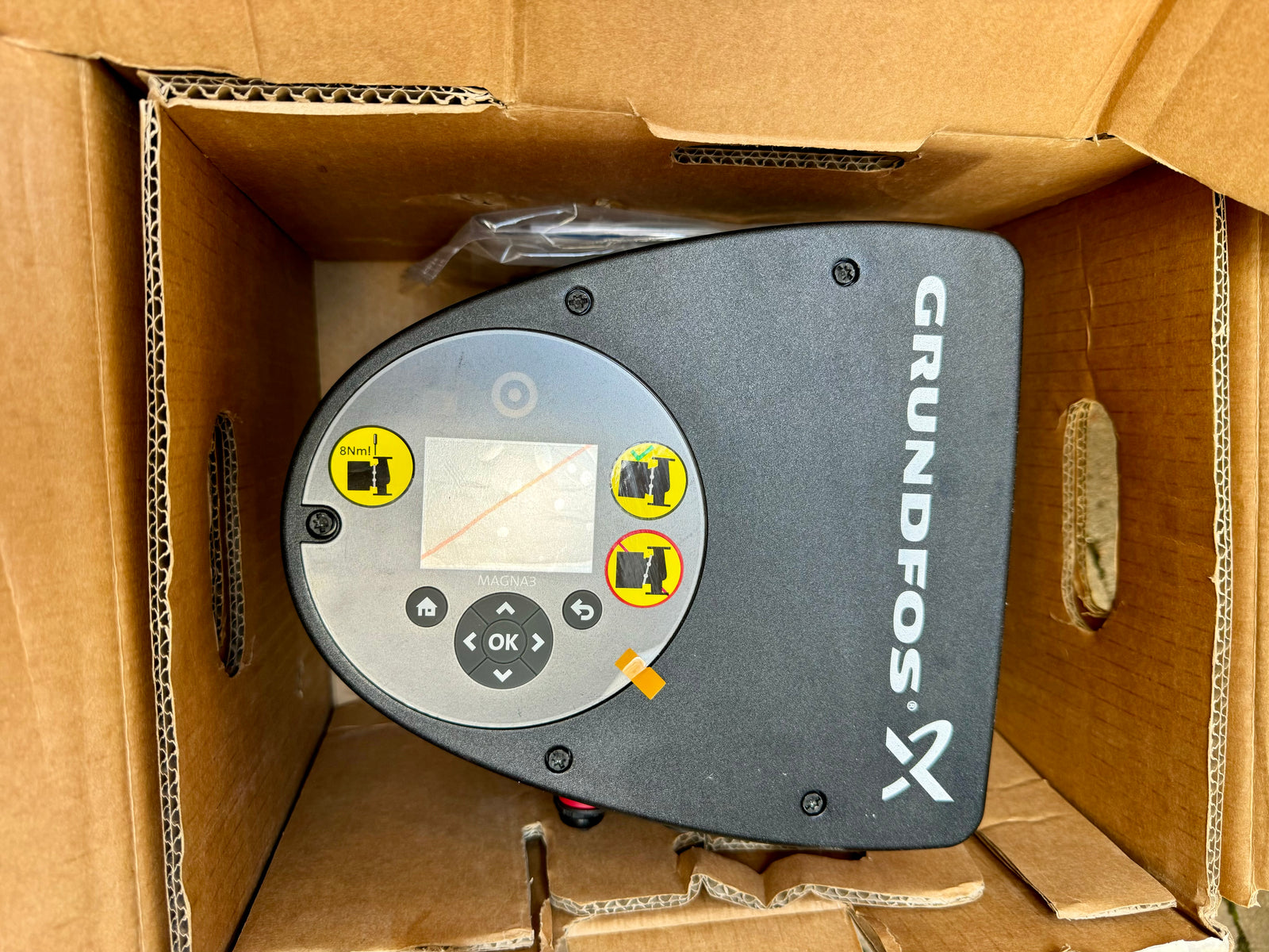 Grundfos Magna3 65-150 F Flanged Pump Heating Circulator 240v Control Box 98837634 #4316