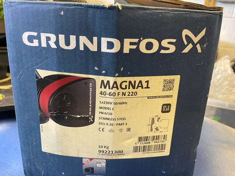 Grundfos Magna1 40-60 F N Stainless Circulator Pump 240V 99221300 #3450
