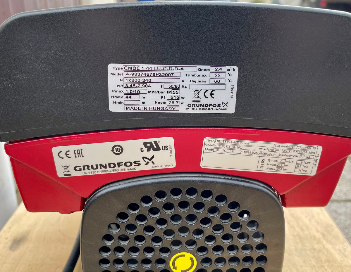 Grundfos CMBE 1-44 I-U-C-D-D-A Booster Pump 98374679 #3482