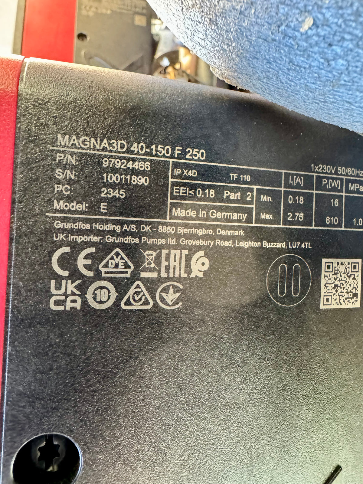 Grundfos Magna3D 40-150 F 250mm 97924466 Heating Circulator Pump USED 2023 #4410