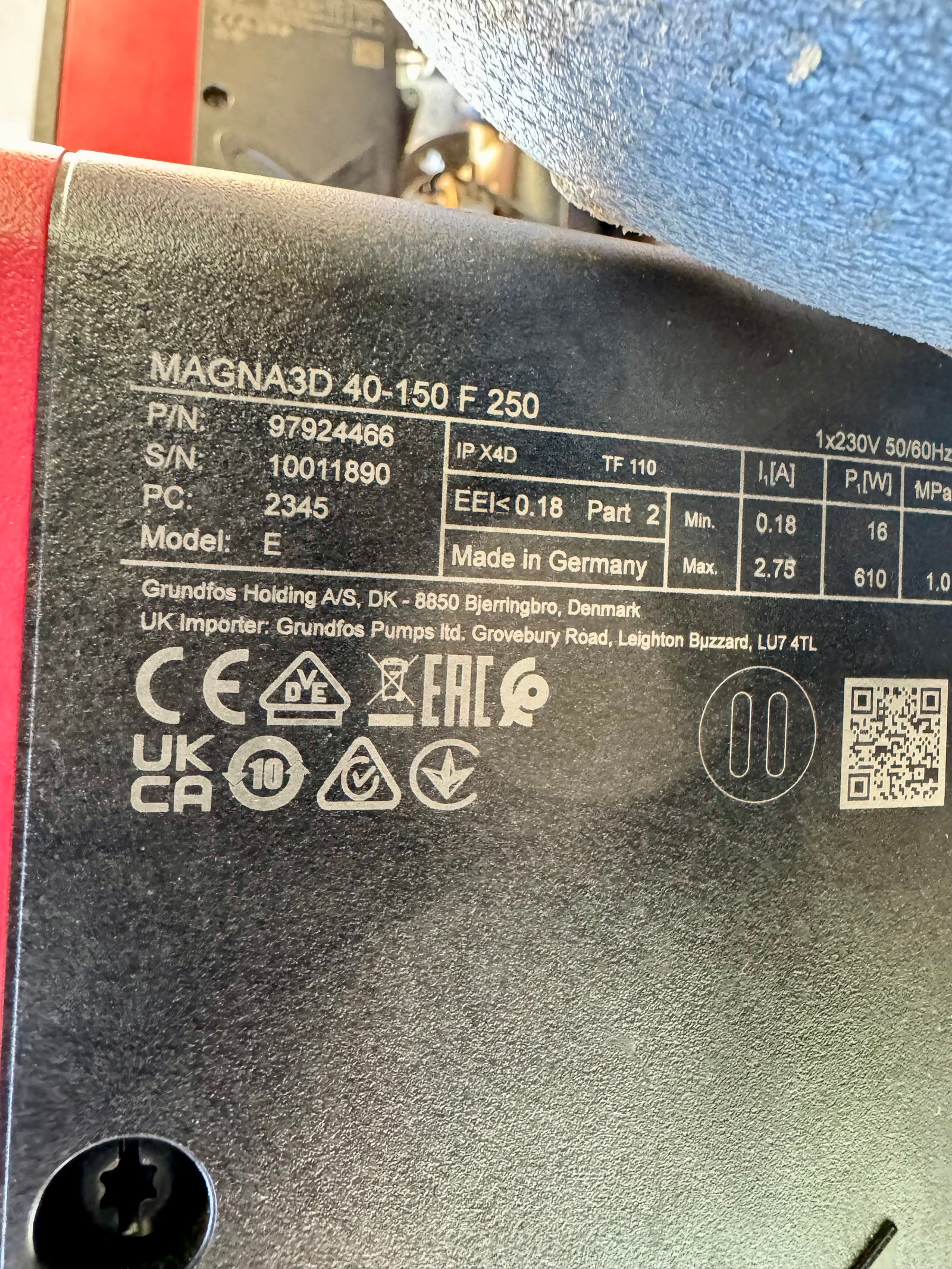 Grundfos Magna3D 40-150 F 250mm 97924466 Heating Circulator Pump USED 2023 #4410