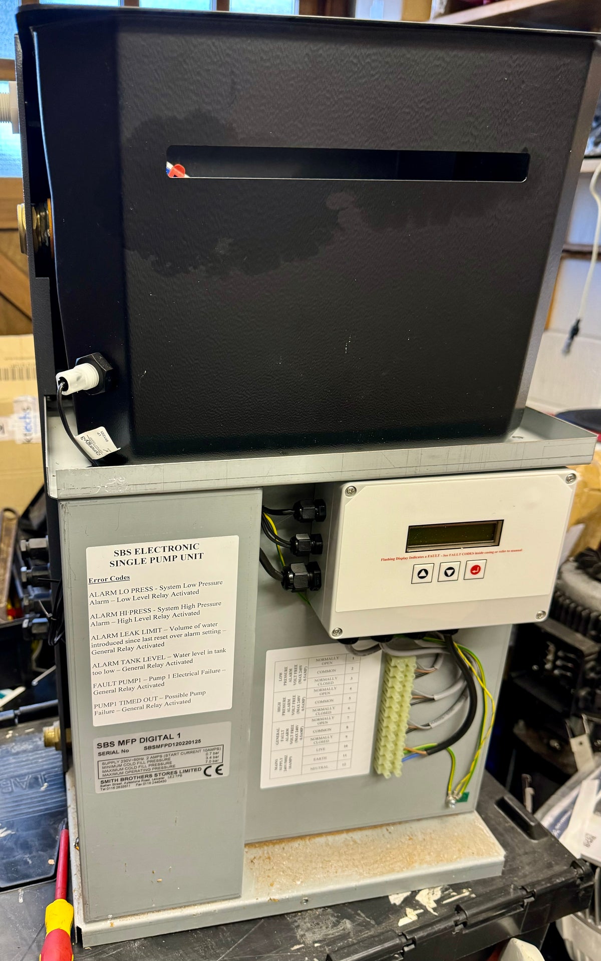 SBS MFP DIGITAL 1 Pressurisation Unit 3.4 BAR SINGLE PUMP #4431 USED