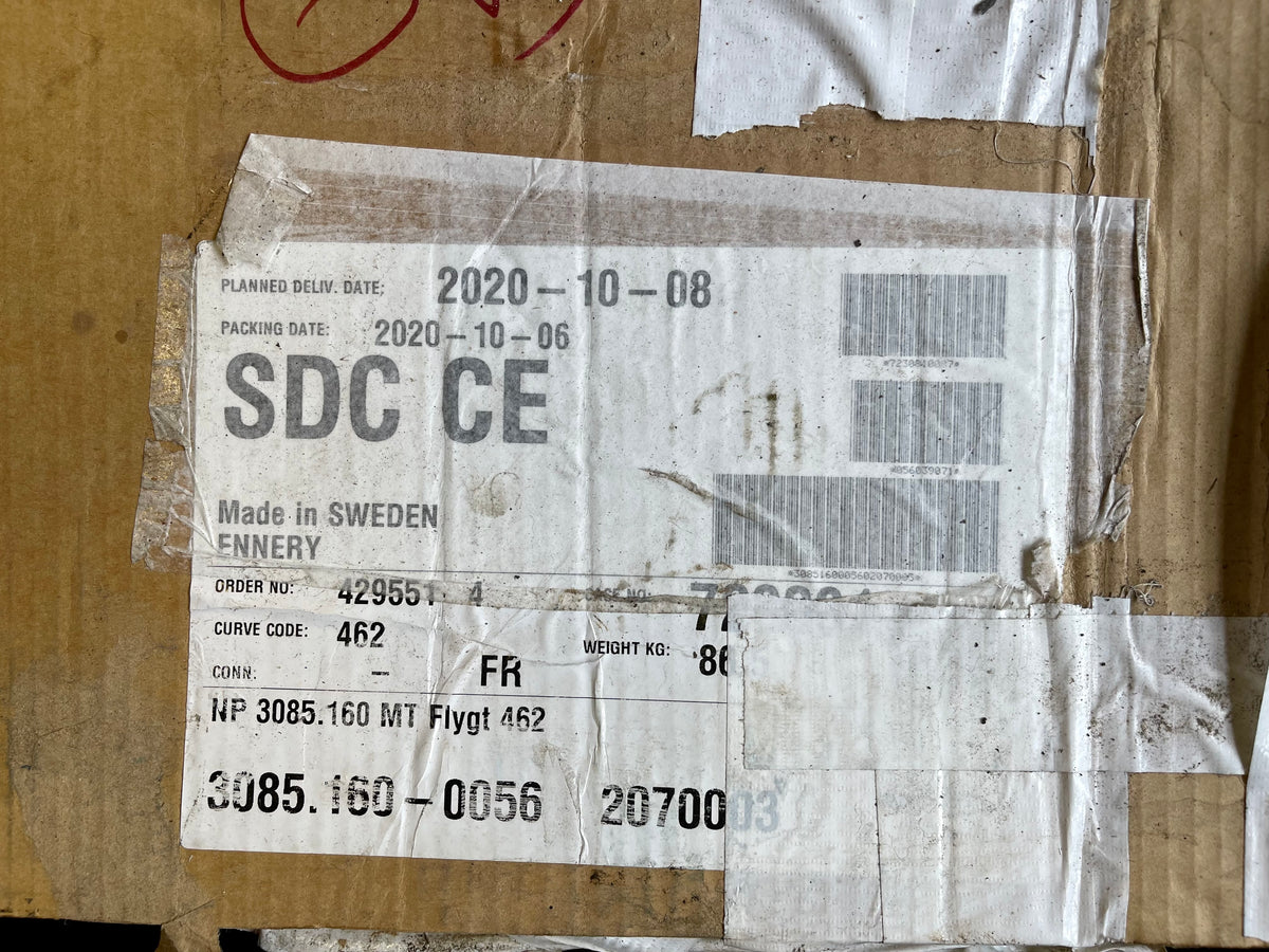 Flygt NP 3085.160 MT 462 1.5kw 230v Submersible Waste Pump #3494