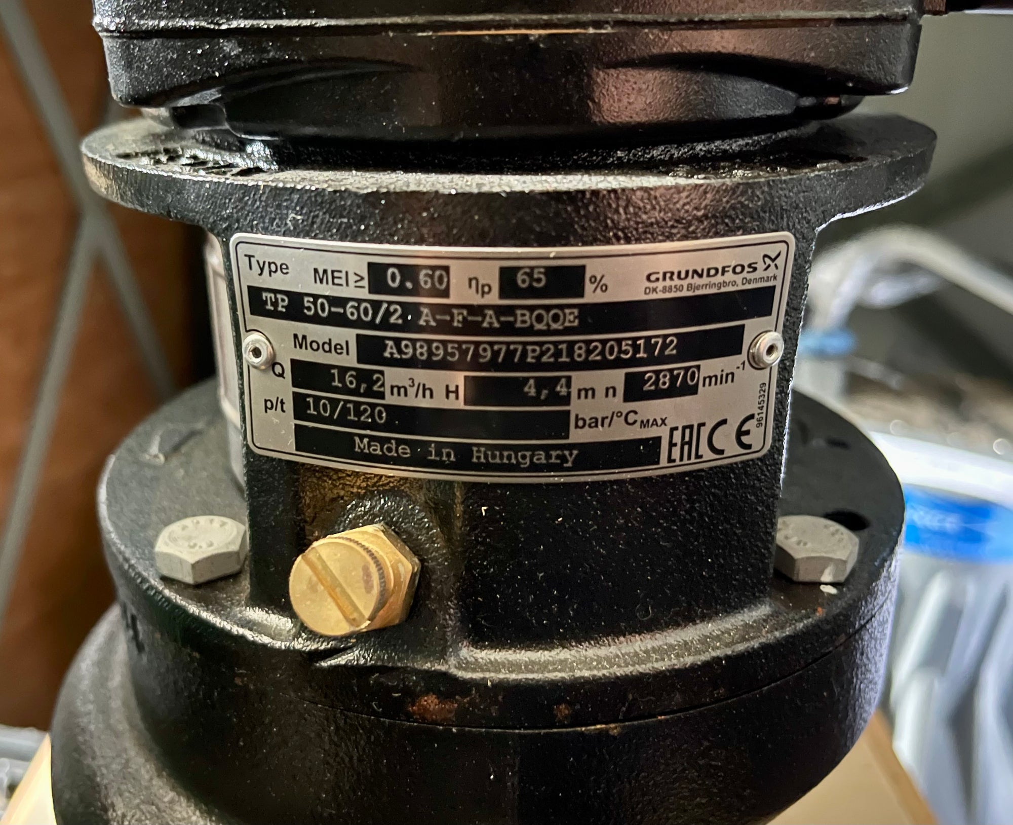 Grundfos TP 50-60/2 A-F-A BQQE circulator Pump 98957977 240v #3510