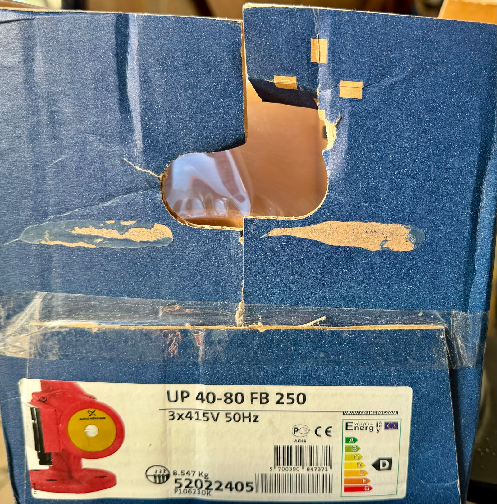 Grundfos UP 40-80 FB 250 52022405 Circulator Pump 415v 340 #4447
