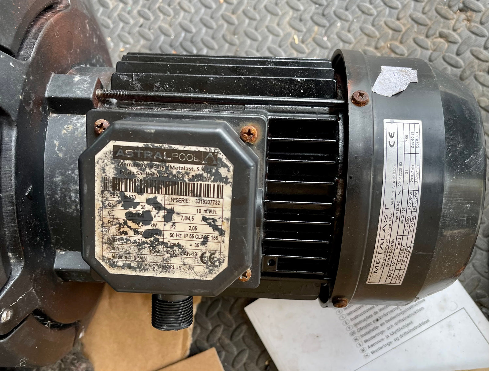 Astralpool Astral Victoria Plus 65570 Swimming Pool Circulator Pump 2.4kw 415v USED #3537B