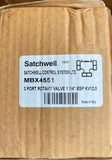 Satchwell Schneider MBX 4551 1 1/4" 3 Port Rotating Valve Brass #3543