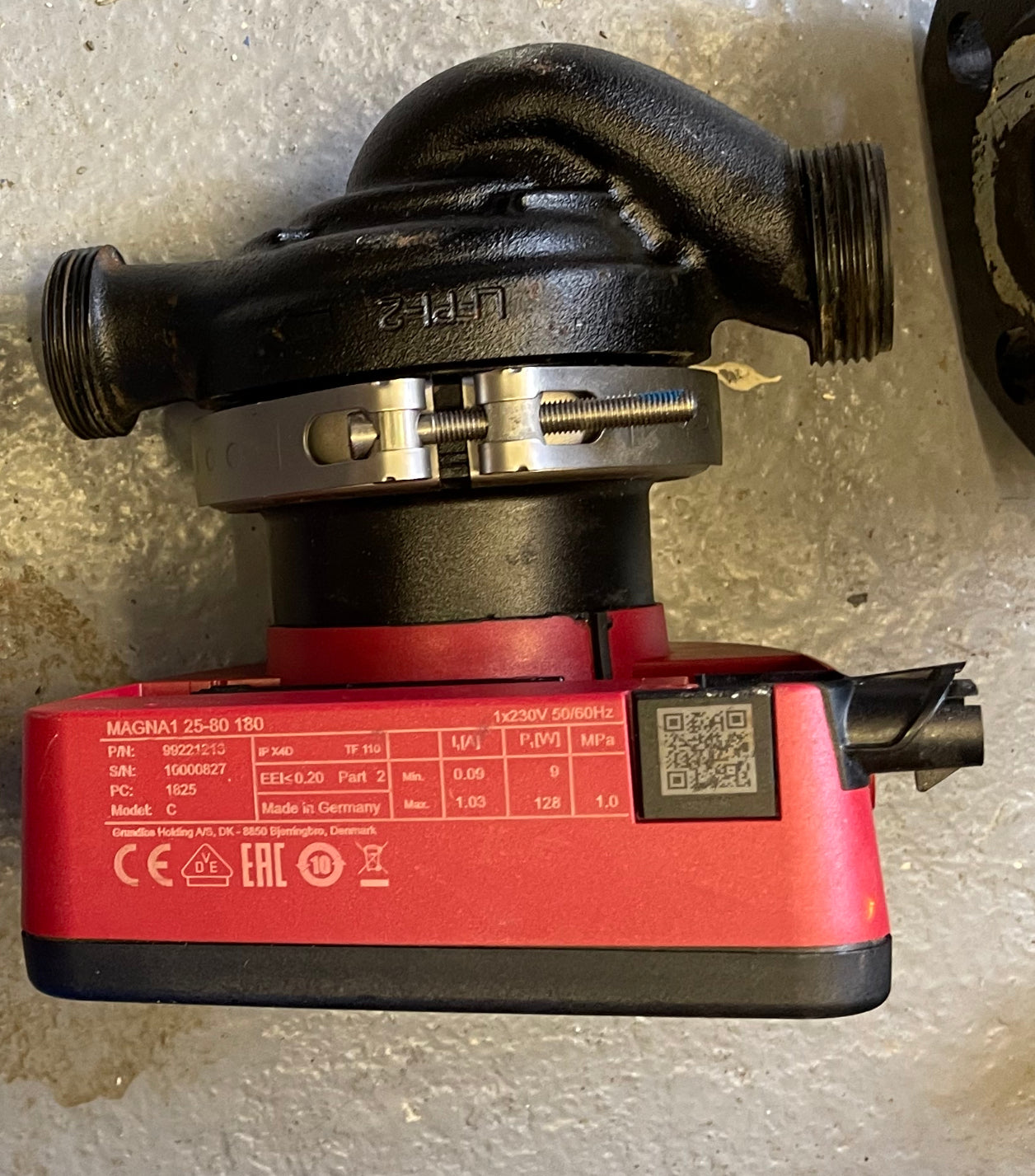 Grundfos Magna1 25-80 180 Circulator Pump 99221213 #3457 USED