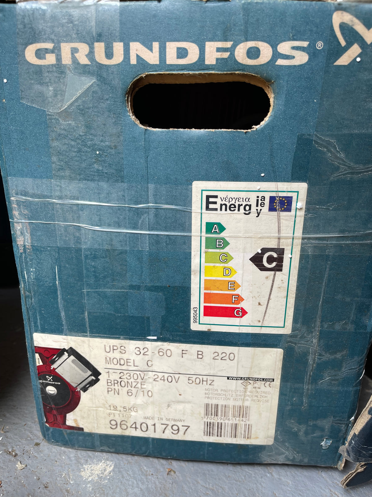 Grundfos UPS 32-60 F B 96401797 Bronze Circulator Pump 240v #3312/3562