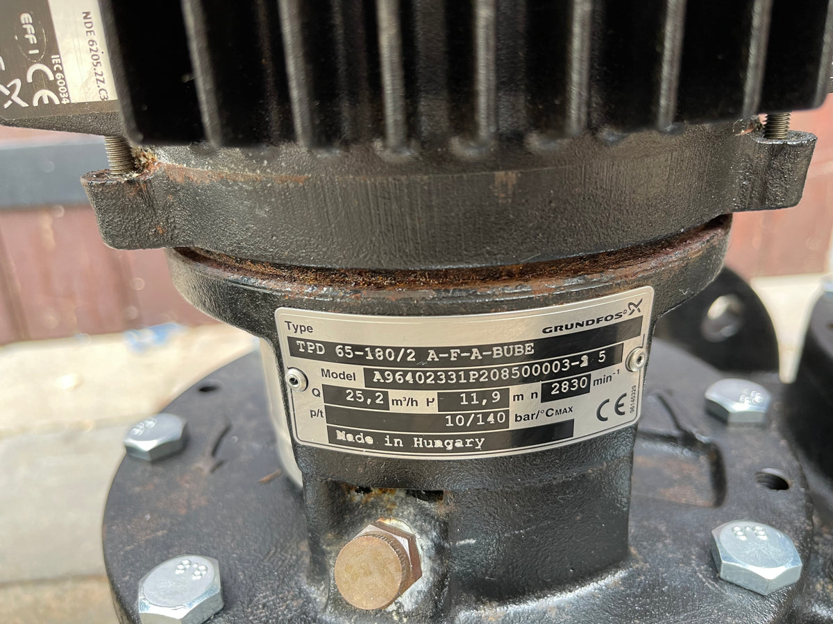Grundfos TPD 65-180/2 A-F-A-BUBE Pump Heating Circulator 415v 96402331 #3239 USED