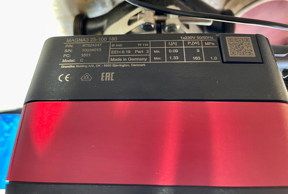 Grundfos Magna3 25-100 180 Pump Heating Circulator 240v 97924247 #3583 USED