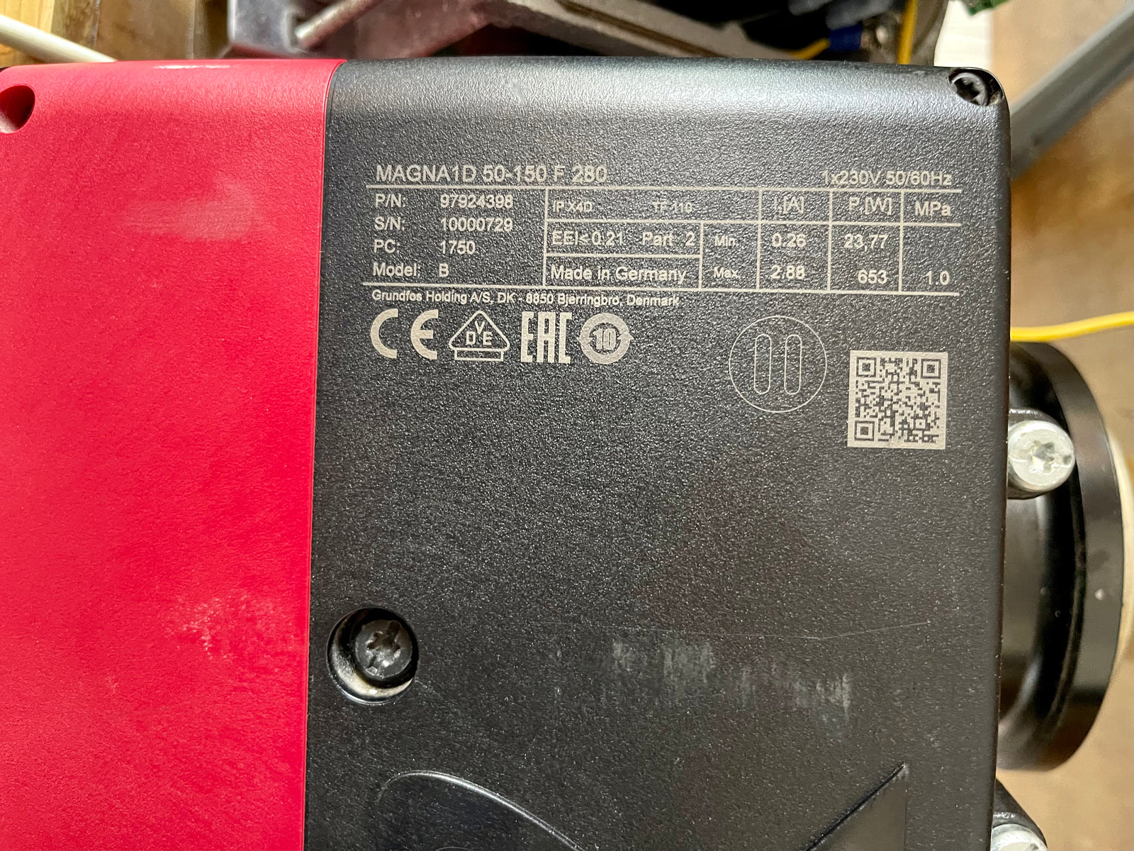 Grundfos Magna1 D 50-150 F circulator Pump Head 97924398 240v #2116 USED VAT
