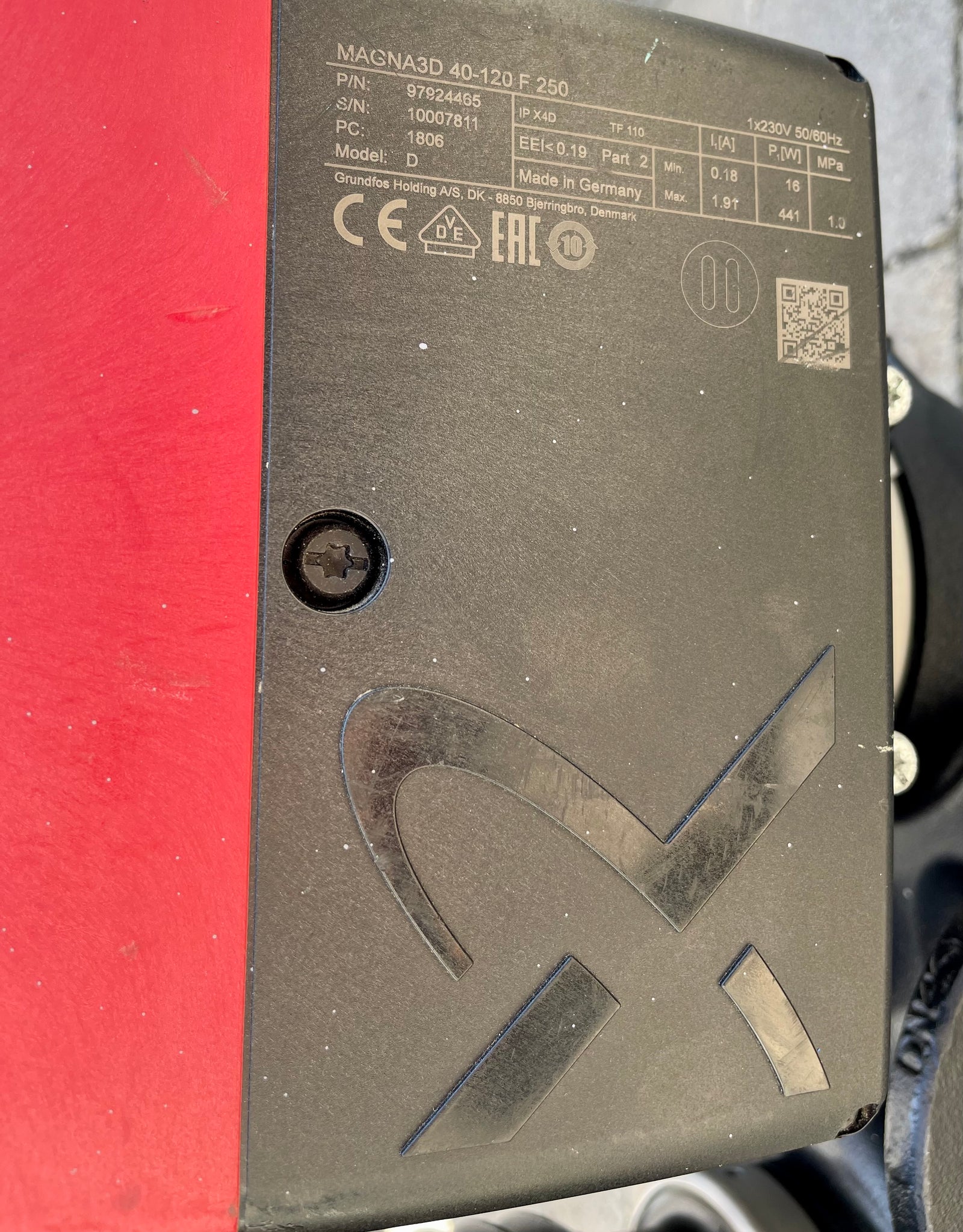Grundfos Magna3 D 40-120F 97924465 250mm Twin-Head Flanged Circulating Pump #3068/4002 USED