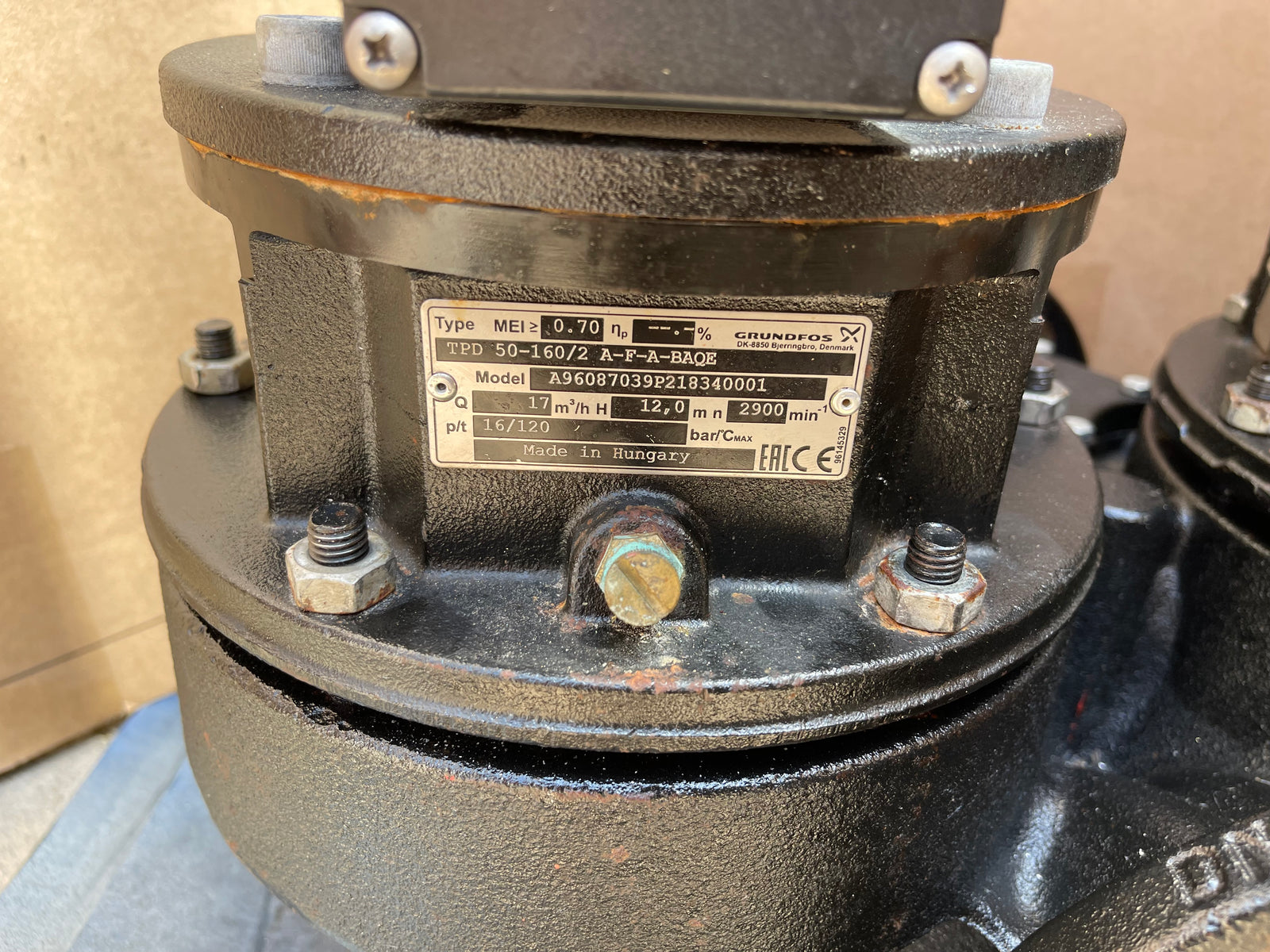 TPD 50-160/2 A-F-A-BAQE-GW1 Pump Heating Circulator 415v 96087039 #2985 USED