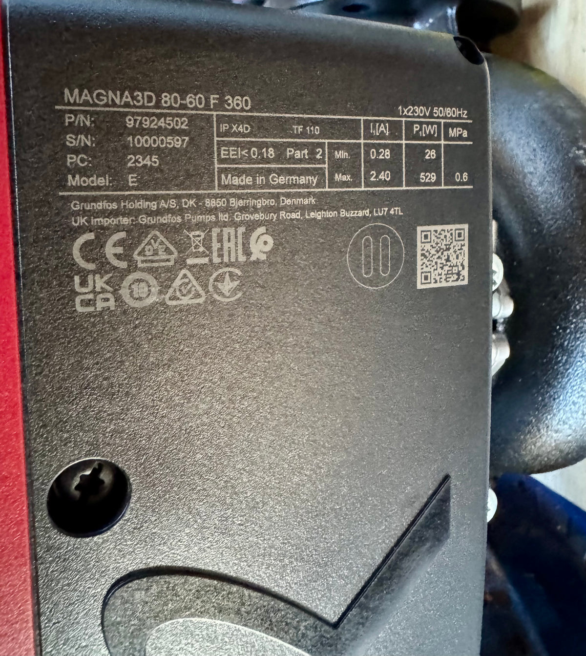 Grundfos Magna3D 80-60 F Circulator Pump 240v 97924502 DN80 #4462