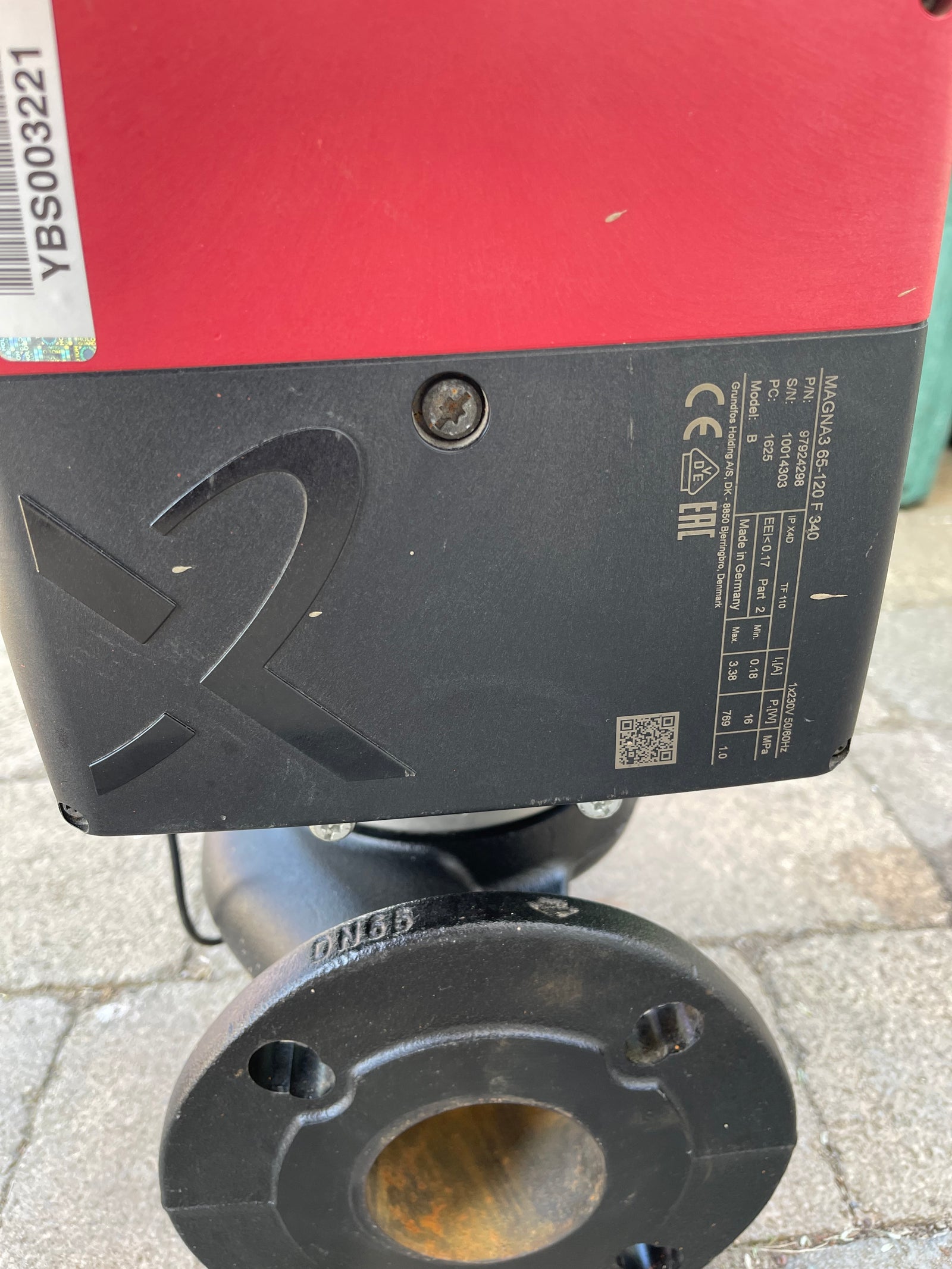 MAGNA3 65-120F 97924298 (340) Variable Speed Pump Circulator 240V #3603 USED