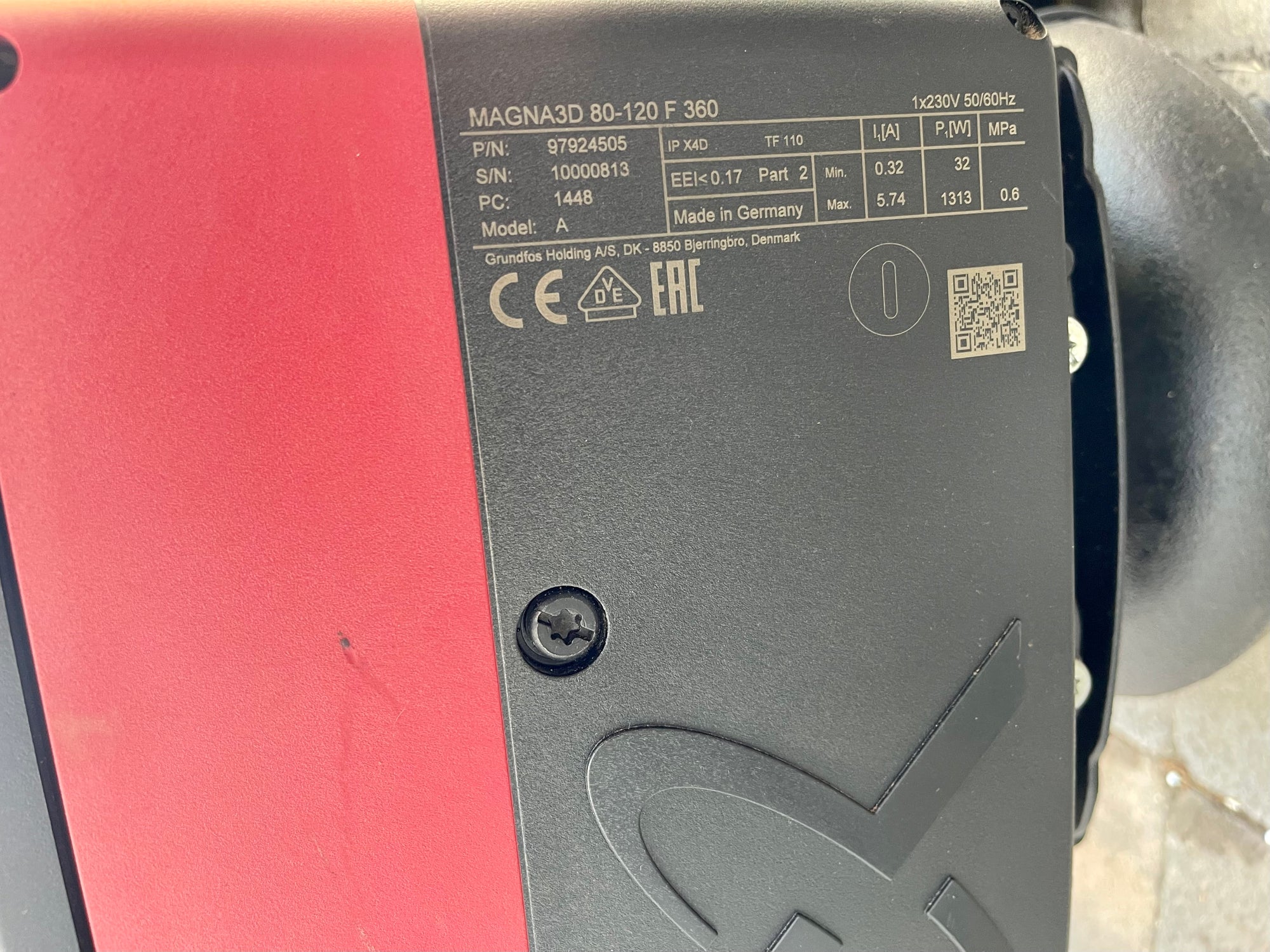 Grundfos Magna3 D 80-120 F 97924505 360 Twin-Head Flanged Circulating Pump #3601 USED