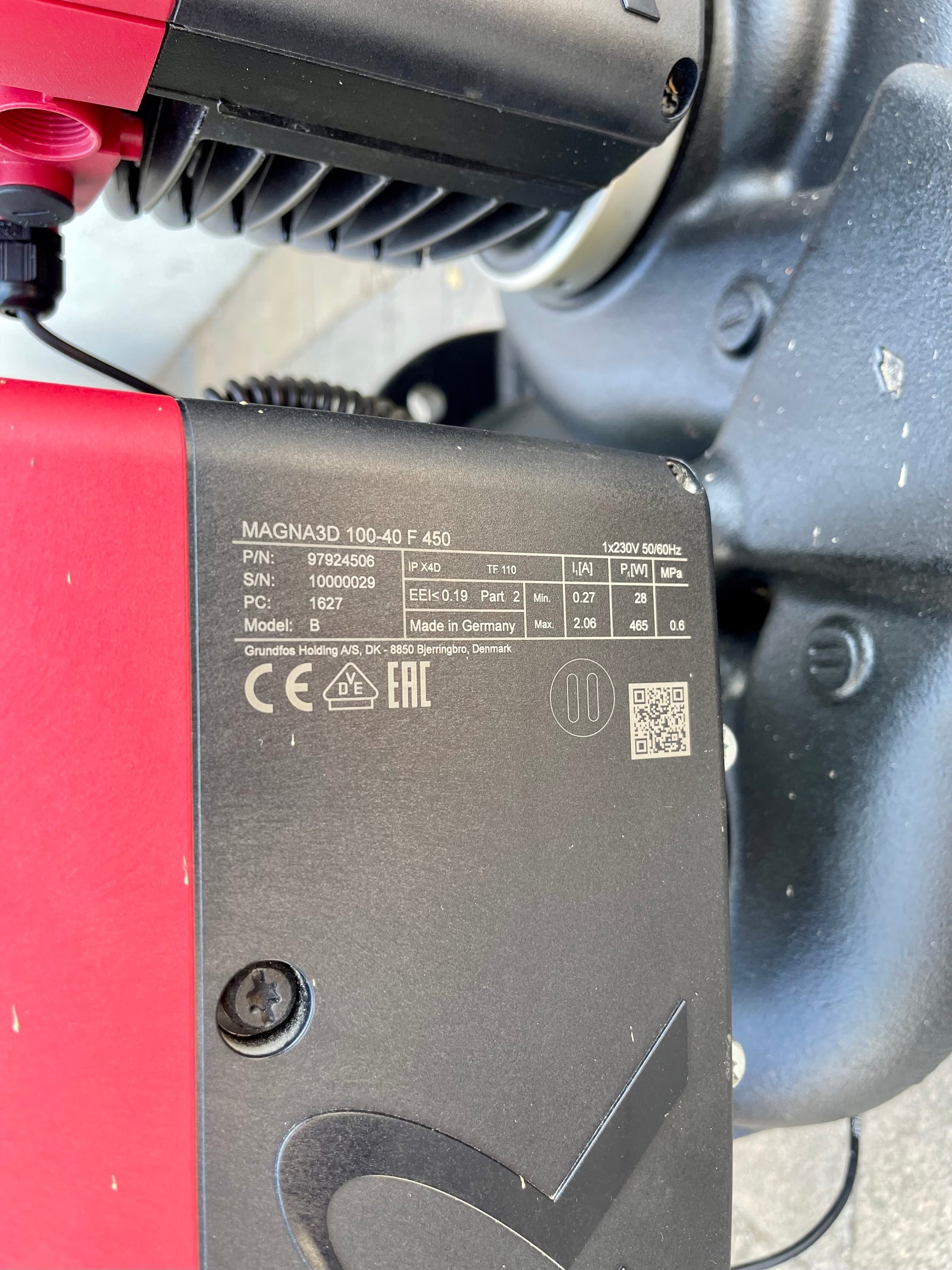Grundfos Magna3D 100-40F Flanged Pump Heating Circulator 240v 97924506 #3604 USED