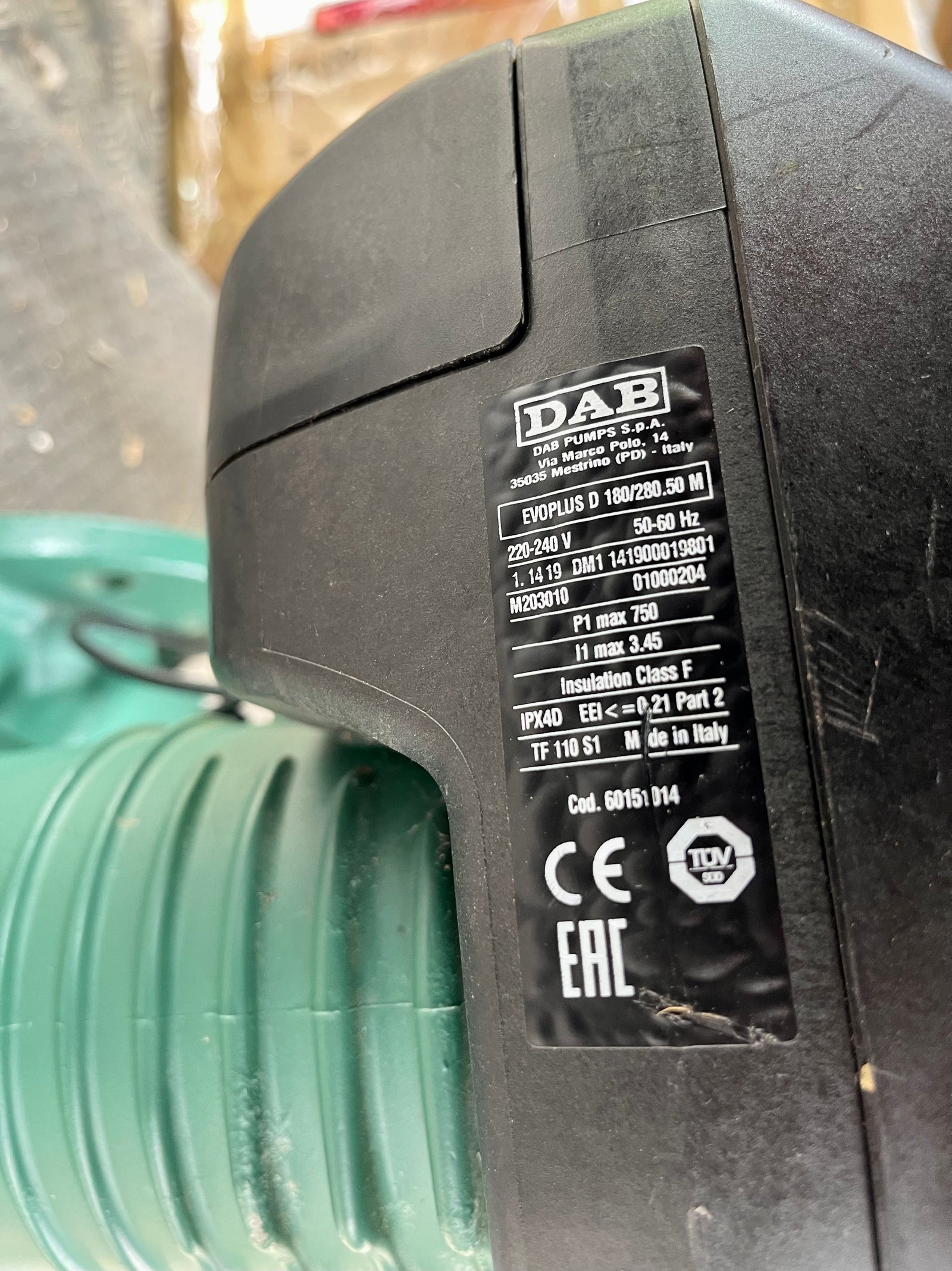 DAB EVOPLUS D 180/280.50 M Circulator Pump 60151014 #3599 USED