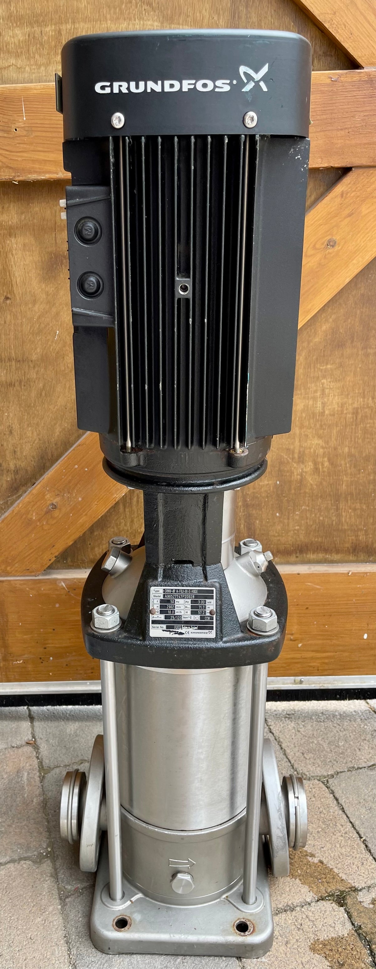 Grundfos CRN 10-7 96527747 Vertical Multistage Pump 3kw 400v #3132 USED