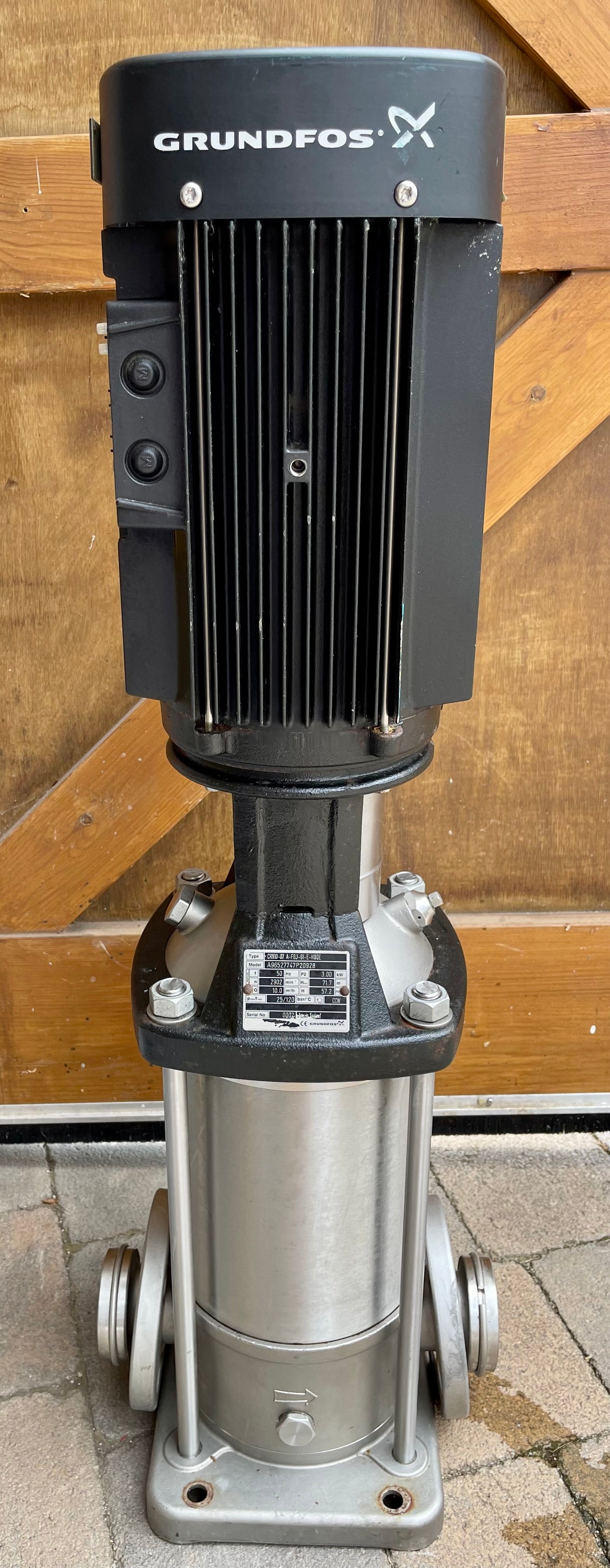 Grundfos CRN 10-7 96527747 Vertical Multistage Pump 3kw 400v #3132 USED