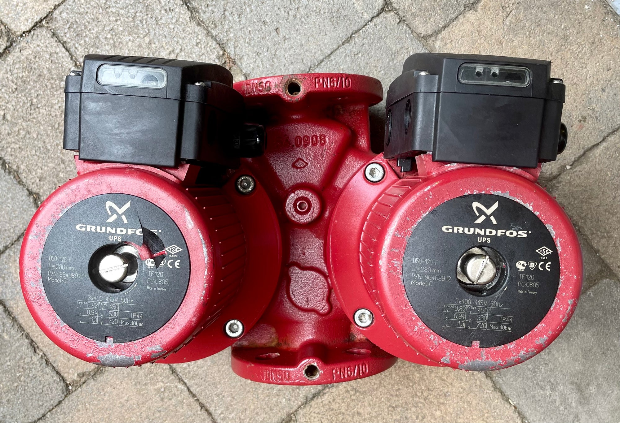 Grundfos UPSD 50-120 415v Circulator Pump 96408912 #3631 USED