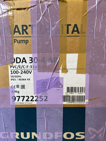 GRUNDFOS DDA 30-4 AR PVC Dosing Pump 97722252 #3664