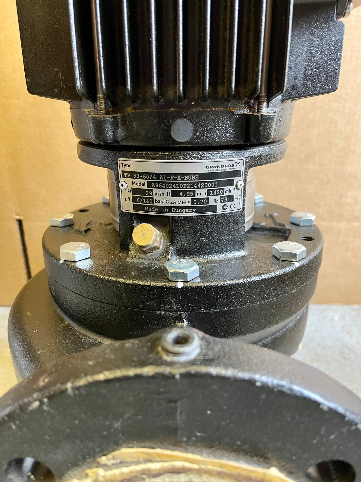 Grundfos TP 80-60/4 AI-F-A-BUBE Pump Heating Circulator 415v 96402410 #3674 USED