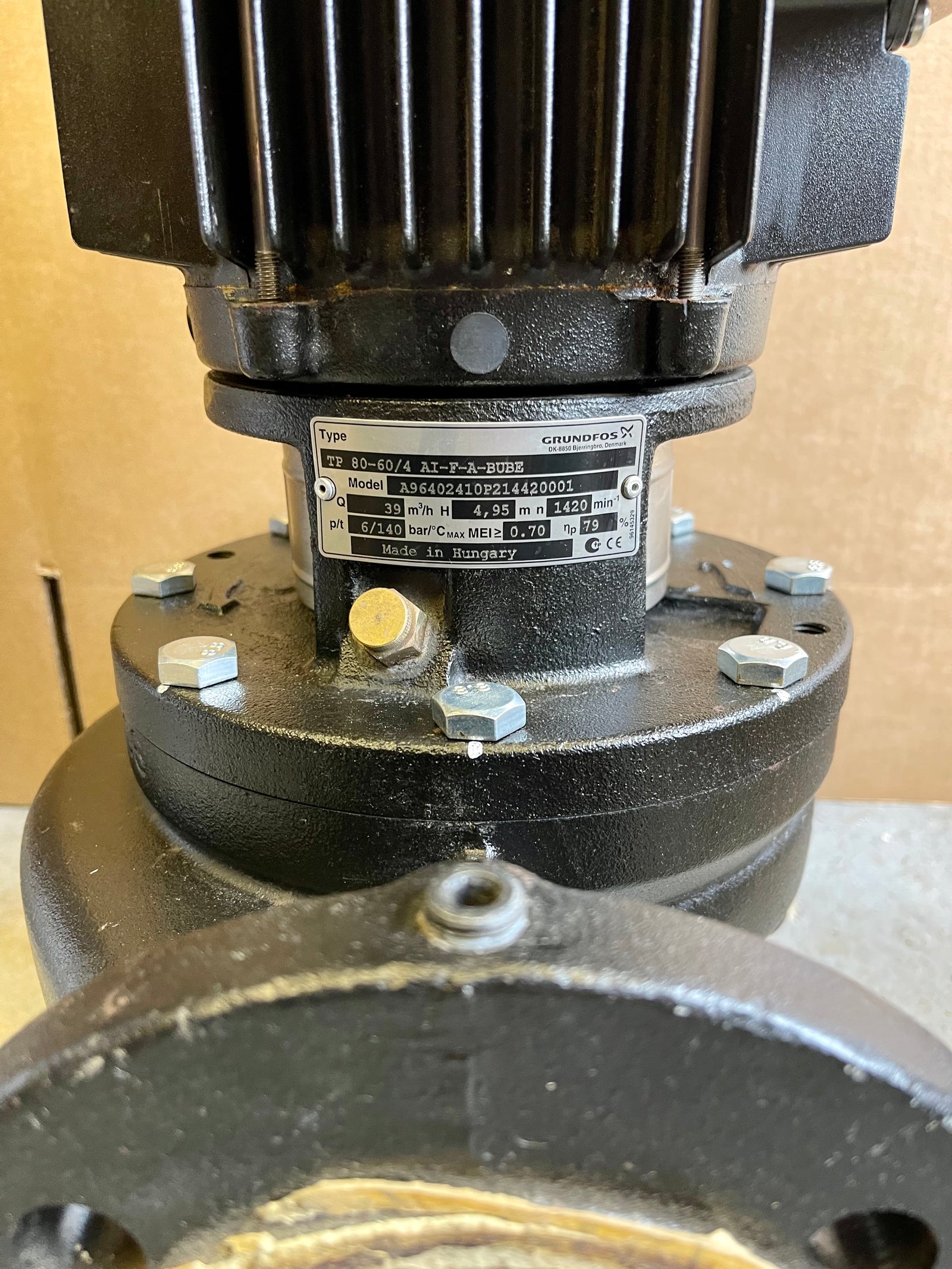Grundfos TP 80-60/4 AI-F-A-BUBE Pump Heating Circulator 415v 96402410 #3674 USED