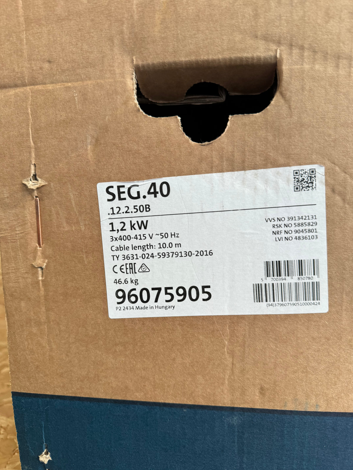 Grundfos SEG.40.12.2.50B 96075905 415v Submersible Grinder Pump 1.2kW DN40/50 #4525