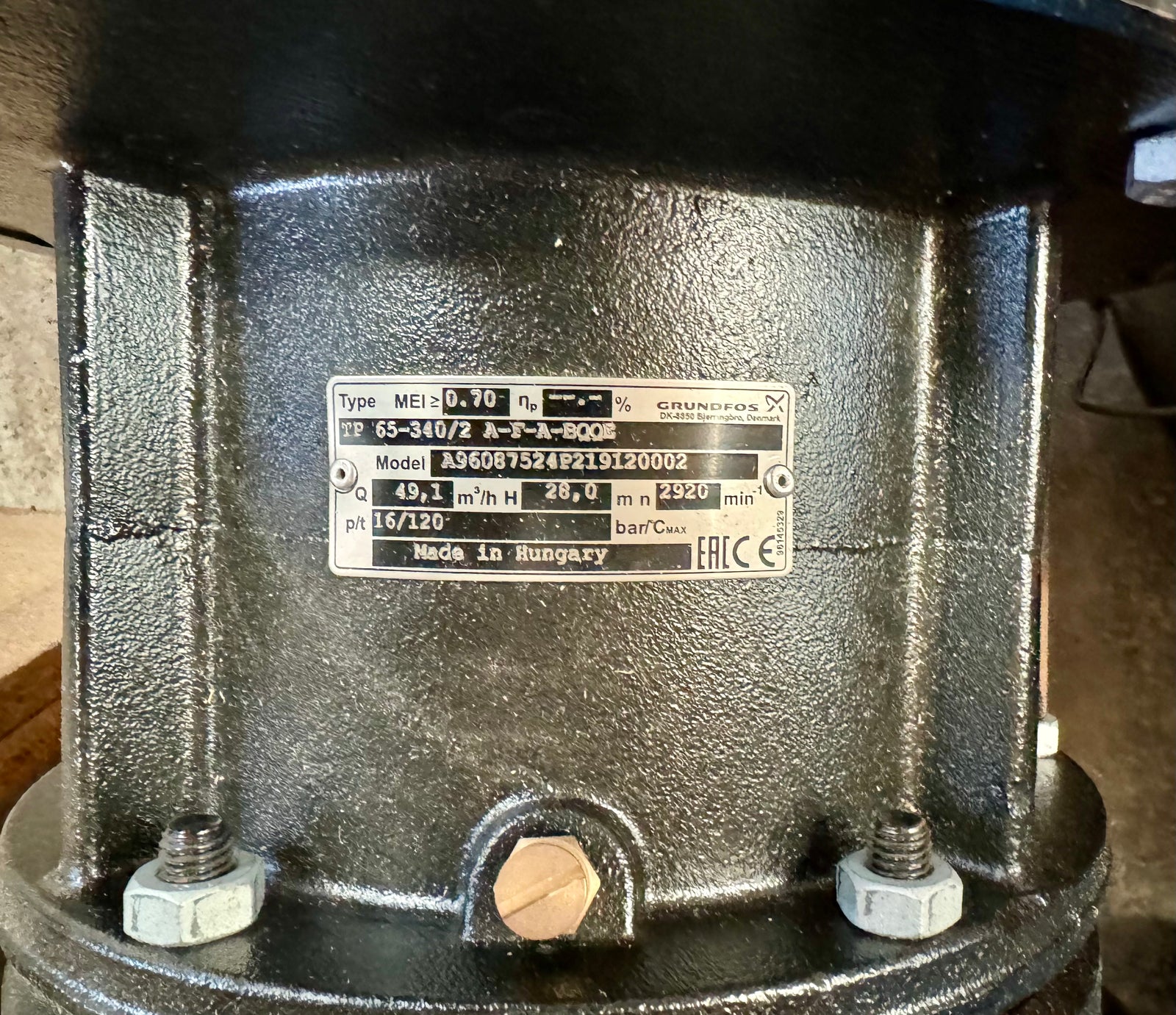 Grundfos TP 65-340/2 A F A BQQE 415V Circulator Pump 96087524 5.5kW #4538