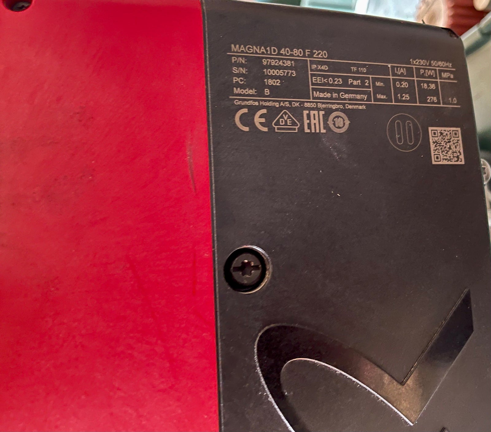 Grundfos MAGNA1 D 40-80 F Flanged Pump Heating Circulator 240v 97924381 #3707 Used