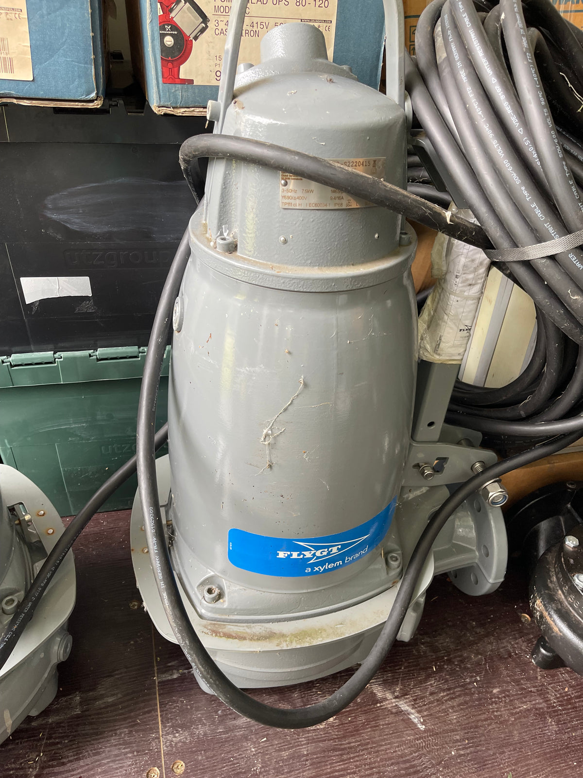 Flygt N 3153.182 HT 7.5kw 455 400v submersible sewage pump #3722