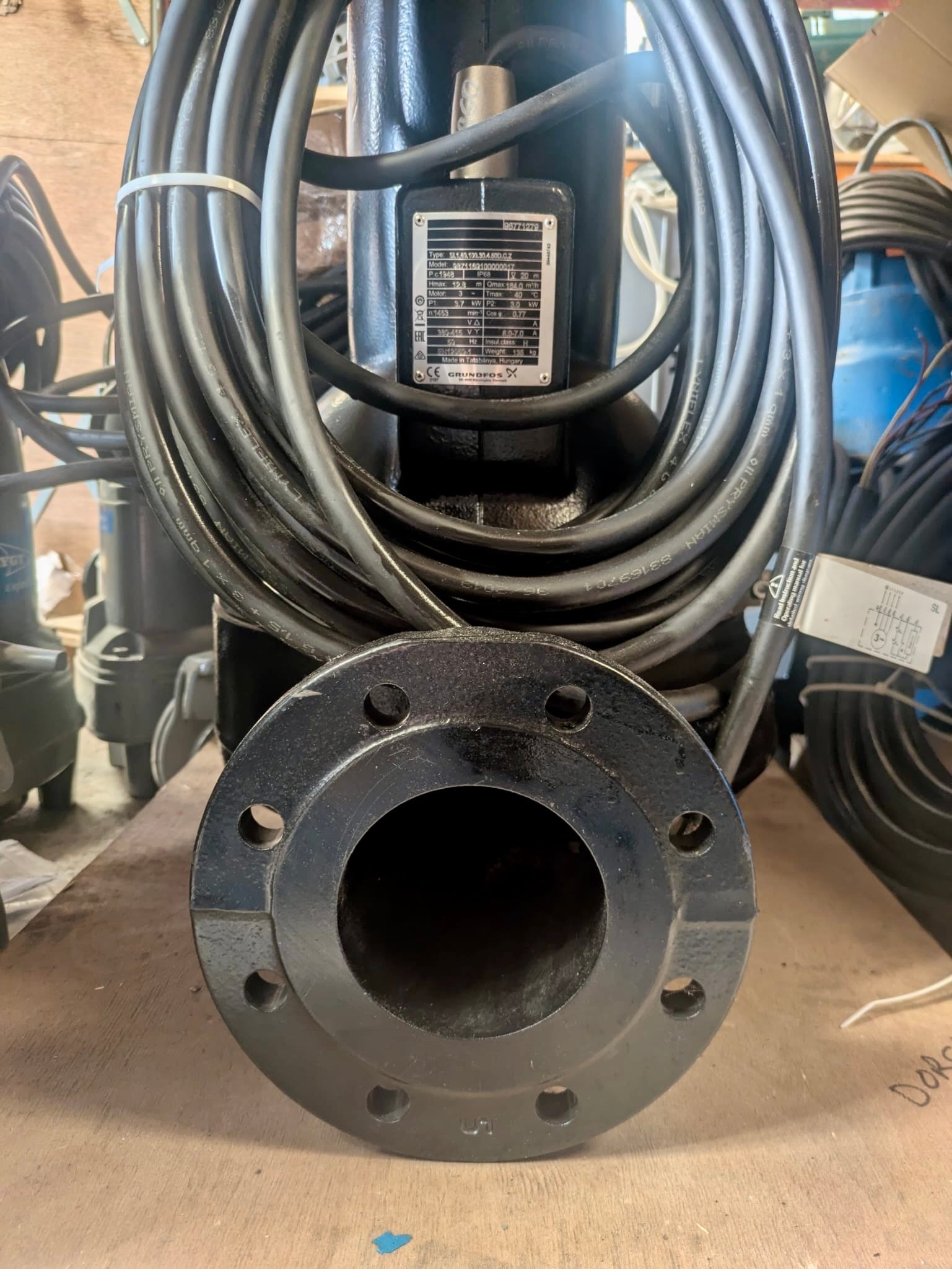 Grundfos SLV.80.80.13.4.50D.C.Z 98715685 1.3 kW 415v Submersible Waste Pump Dn80 #4453/4662
