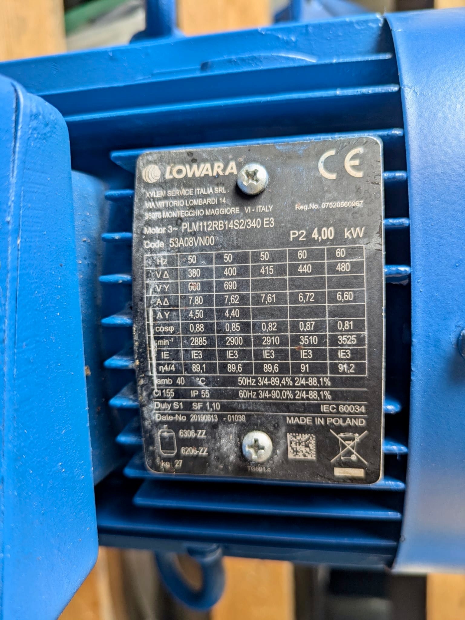 Lowara LNTE 65-125/40/P25VCS4 Circulator Pump 101890900 DN65 4kW #4806