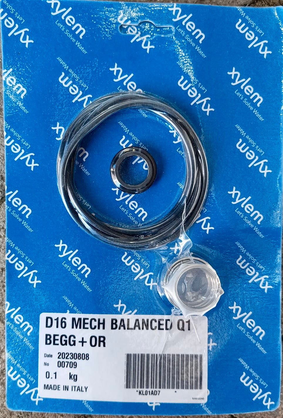 XYLEM LOWARA Mechanical Seal & O-Ring Kit e-SV 10/15/22 >5.5kW 28mm KL01AD7 #4255