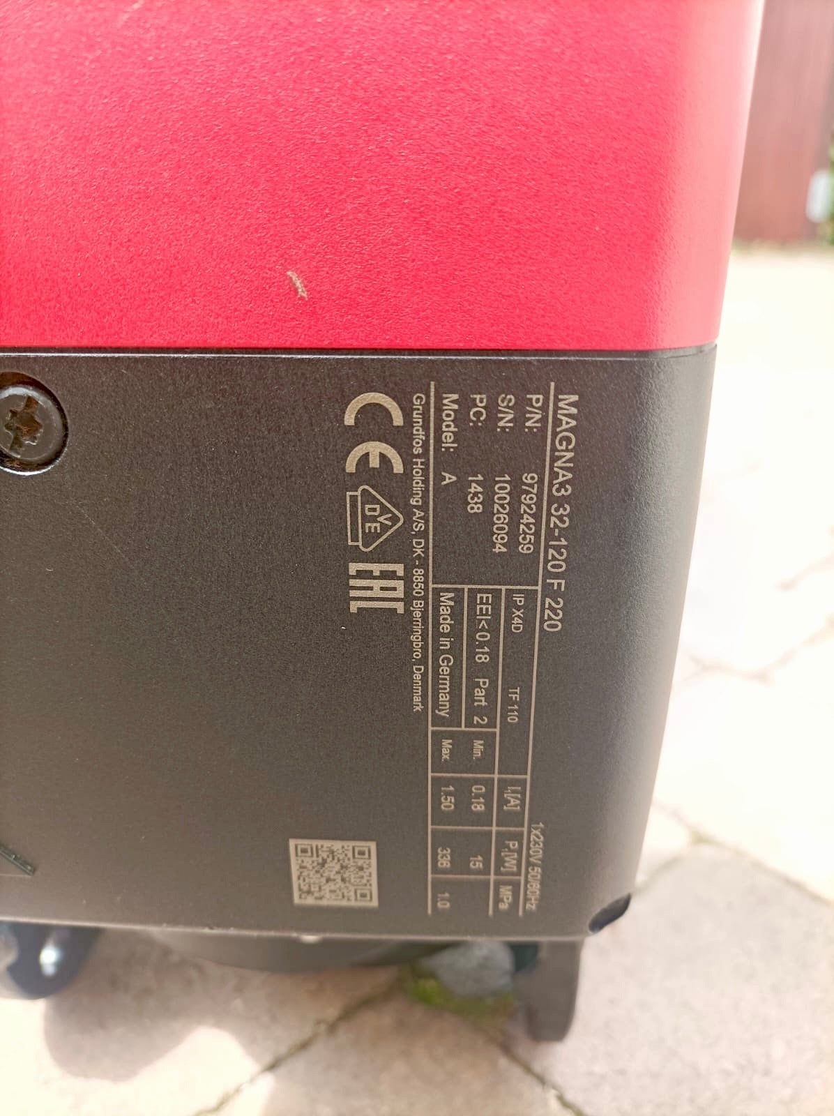 Grundfos Magna3 32-120F 1PH Flanged Pump Heating Circulator 240v 97924259 #4190