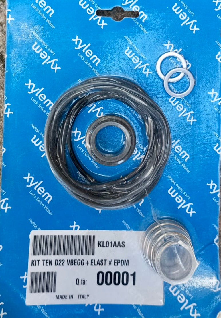 XYLEM LOWARA Mechanical Seal &amp; O-Ring Kit FHE FHS FCE FCTE Carbon/Ceramic/EPDM 22mm  (Sleeve) KL01AAS VBEGG #4249