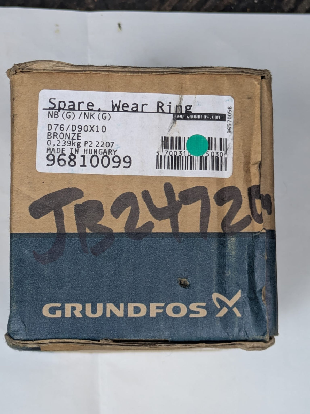 Grundfos NB NK Bronze Pump Wear Ring 76 × 90 × 10mm 96810099 #5147