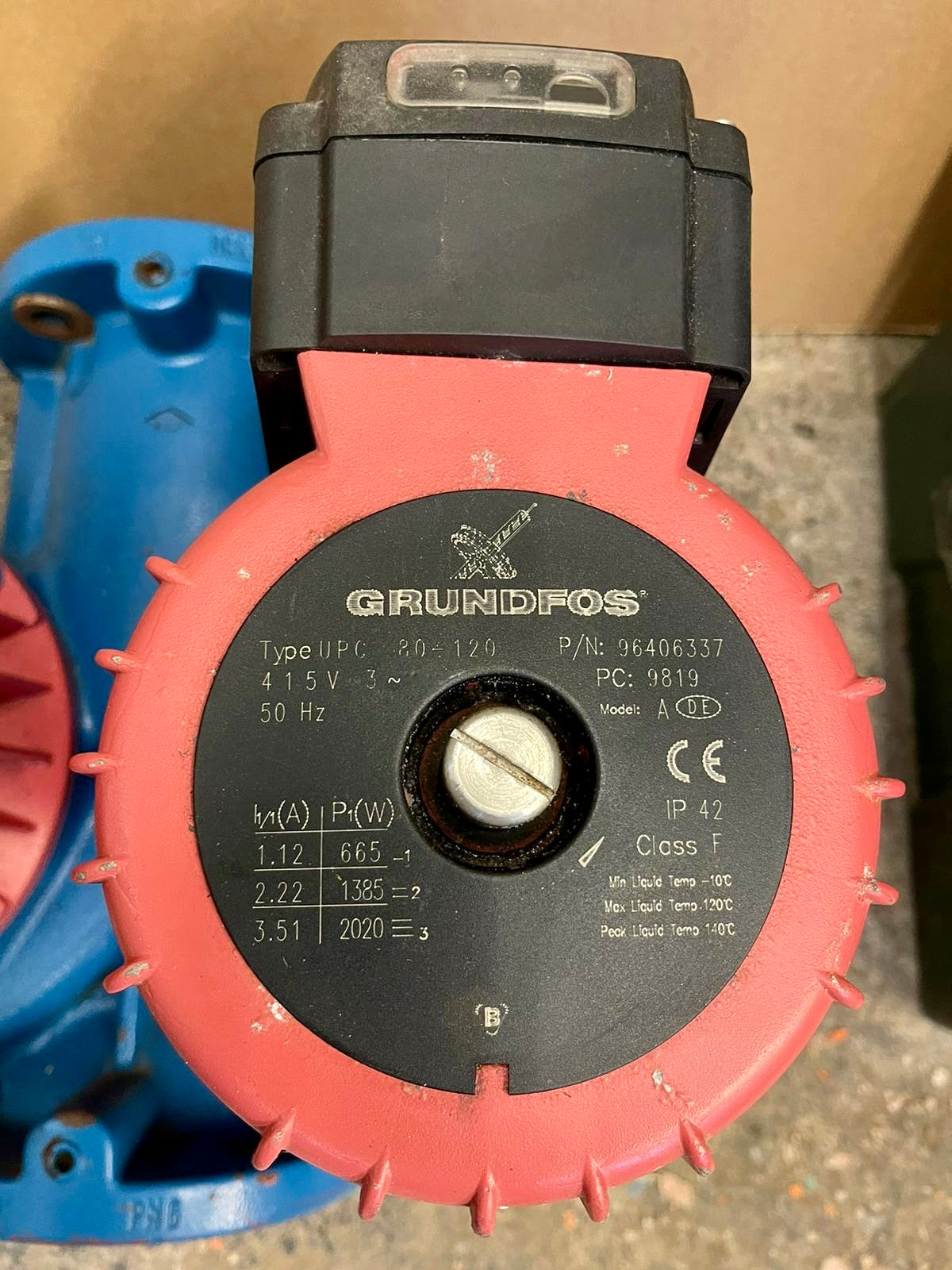 Grundfos UPCD 80-120 F Flanged Pump Heating Circulator 415v Dn80 96406337 #4888 USED