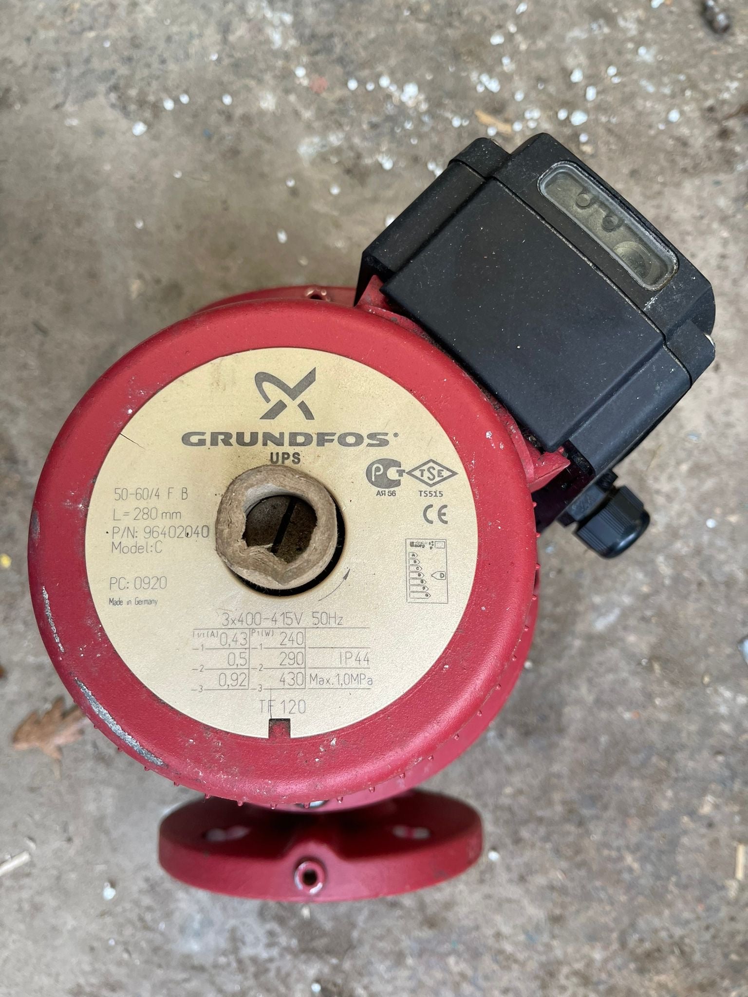 Grundfos UPS 50-60/4 F B 280 Bronze Circulator Pump 415V 96402040 #4851