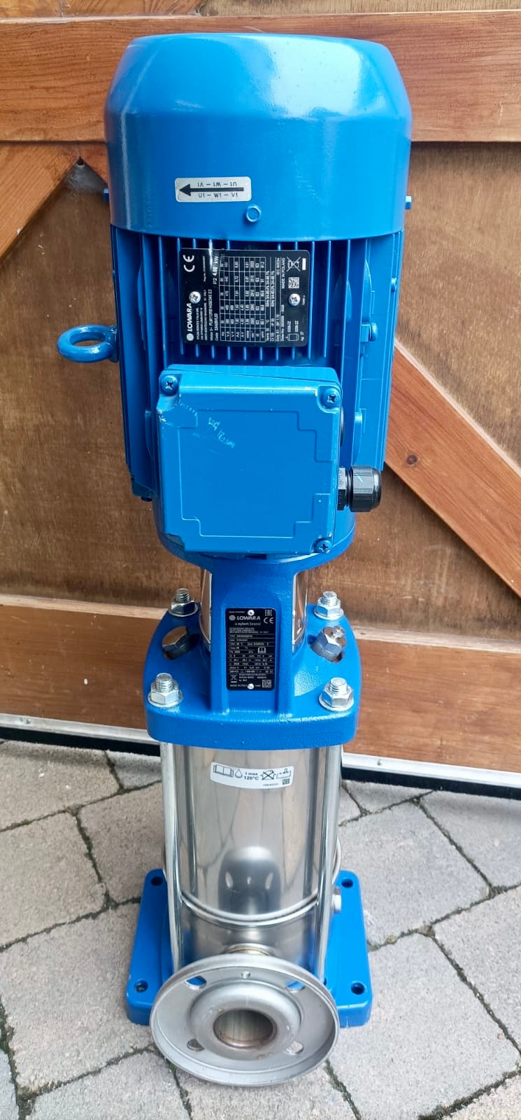 Lowara 15SV04 F040T Vertical Multistage Pump 4kw 415v 1016LD431 #4214 Used