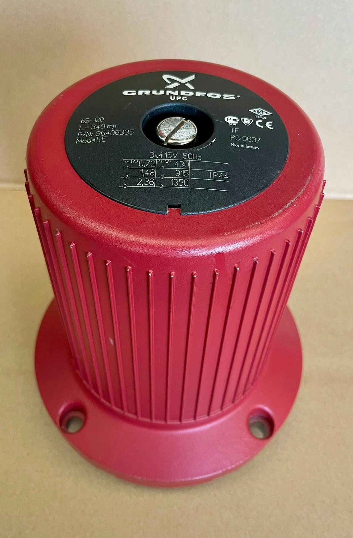 Grundfos UPC UPCD 65-120 F Circulator Pump Head 415V 96406335  #4876