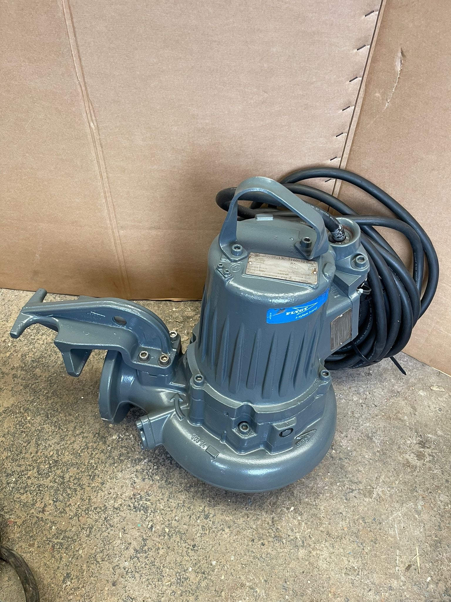 Flygt NP 3102.190 MT 462 3.1 kw 415v Submersible Waste Pump #4905 USED