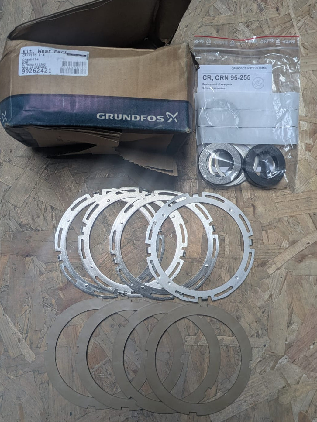 Grundfos CR CRN 185 Wear Parts Kit 36mm Shaft 1–4 Stages 99262421 #5040