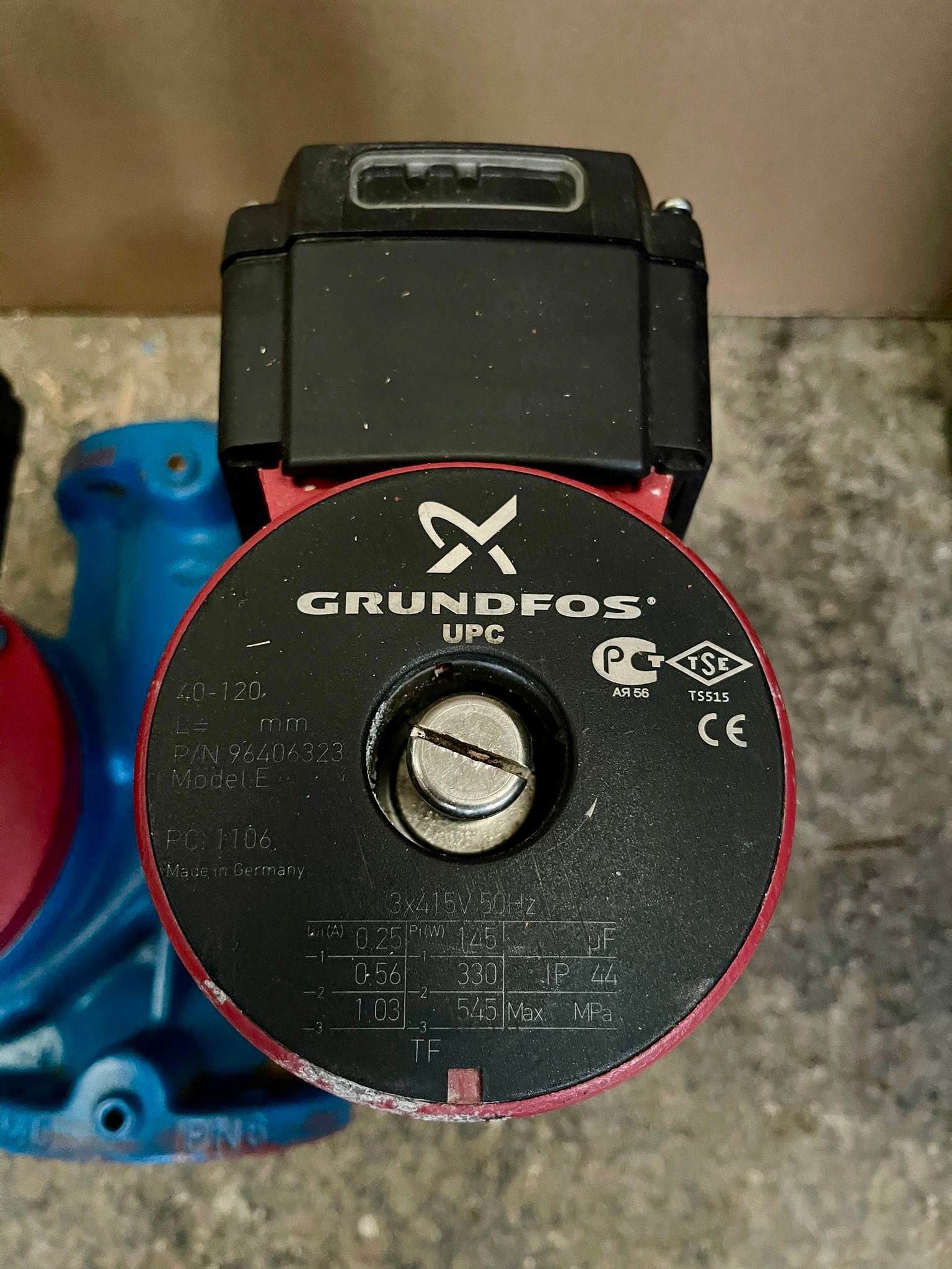 Grundfos UPCD 40-120 F Flanged Pump Heating Circulator 415v Dn40 96406323 #4881 USED