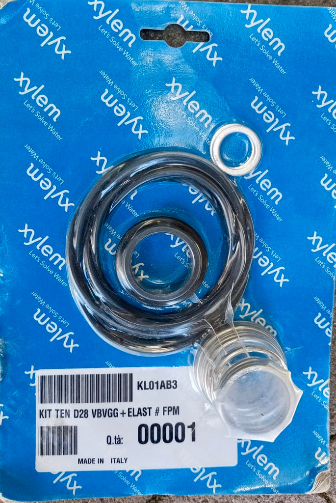 XYLEM LOWARA Mechanical Seal & O-Ring Kit Car/Cer/FPM 28mm KL01AB3 #4258