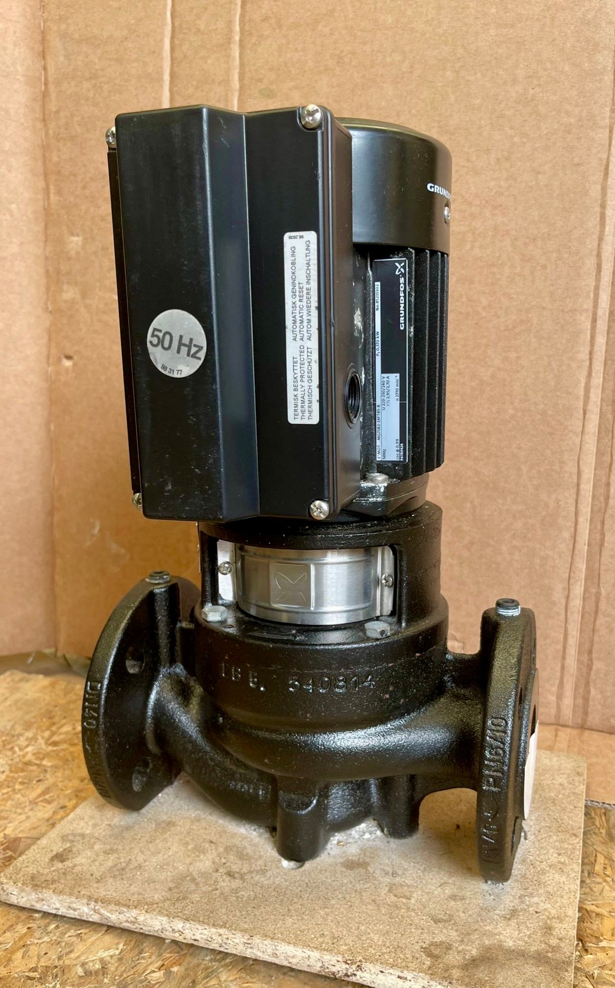 Grundfos TP 40-120/2 A F A BUBE 0.37KW SINGLE STAGE IN LINE 240v 96401953 #4948
